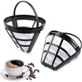 thumbnail image 1 of Filtre à Café, 2 Pcs Filtre à Café Réutilisable Filet Fin Permanent avec Poignée Universel pour Americano, 1 of 5