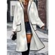 thumbnail image 2 of Chaqueta larga para mujer, abrigo con solapa para mujer, abrigo largo de invierno para mujer, rendimiento potente, 2 of 5