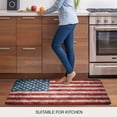 thumbnail image 5 of American Flag Door Mat&nbsp;Indoor Outdoor Entrance, Non Slip Small Rug for Kitchen Bathroom Entryway Rug, Vintage Blue Red USA Flag Washable Doormat Floor Mat for Office Home Decor 16x24 Inch, 5 of 8