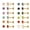 IP GOLD, variant on 12 Pairs Enamel Flat Back Stud Earrings Surgical Stainless Steel Round Heart Star Square Hexagon Screw Back Stud Earrings