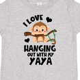 thumbnail image 4 of Inktastic Monkey I Love Hanging out with My Yaya Boys or Girls Toddler T-Shirt, 4 of 5