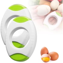 Egg Shell Opener for Hard Boiled Eggs, 2025 Upgraded Egg Peeler Tool Topper Cutter Tool, Handheld Quick Raw Eggs Cracker Separator Tools, Kitchen Gadgets for Baking and Cooking (2, Green)