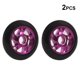 thumbnail image 2 of Naiovety Ruedas de patinete de 2 piezas, 100mm, aluminio, 5 radios, bujes de monopatín, rodillo, piezas deportivas portátiles para exteriores, patinar Rosa roja Naiovety OD021911-04, 2 of 6