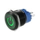 thumbnail image 1 of Interruptor de presión interior del coche Unique Bargains Botón pulsador momentáneo 22 mm con símbolo de encendido LED 1NO 1NC 12-24V Verde, 1 of 1