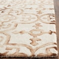 thumbnail image 4 of Safavieh Dip Dye Collection DDY711E Handmade Moroccan Geometric Watercolor Ivory and Camel Wool Area Rug (8' x 10'), 4 of 10