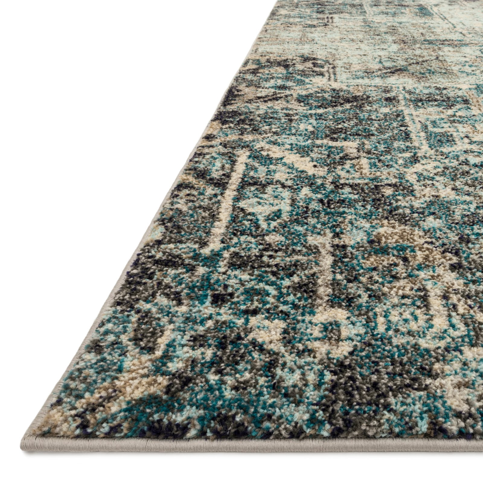 Loloi Nadia Abstract Aqua / Navy Area Rug