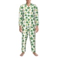 thumbnail image 3 of Goofa Frogs And Tropical Leaves for 2-piece Loungewear Set Men’s Sleepwear Set Soft PJs Cozy loungewear Comfy Sleep Set Winter Pajamas-Large, 3 of 7