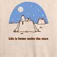 thumbnail image 3 of Peanuts - Life Is Better Under The Stars - Women's Lightweight French Terry Pullover, 3 of 6