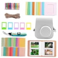thumbnail image 1 of Paquete de accesorios para cámara 7 en un, cubierta protectora, con correa, álbum de fotografía, bandolera de material cuero para Mini 11 blanco CUTICAT paquetes de cámara, 1 of 7