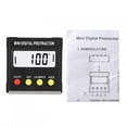 thumbnail image 2 of Easy Installation 2.2x2.2x0.6in Black Digital Protractor,  Inclinometer, for Measuring Tools Carpentry Automobile Building, 2 of 7