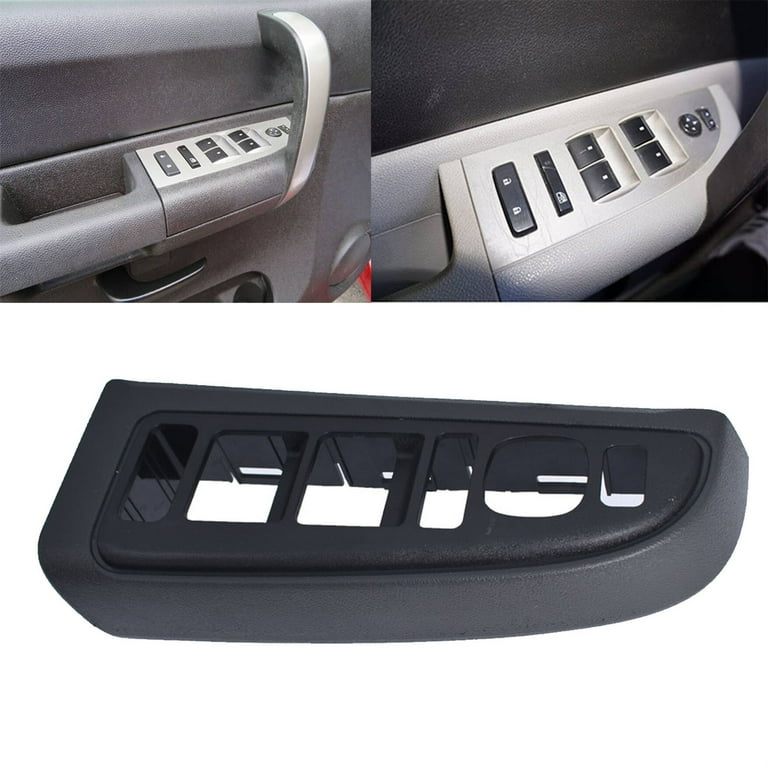Dark Gray Driver Side Window Switch Bezel For 2003-07 Chevy Silverado GMC Sierra 1500