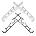 thumbnail image 2 of 4pcs Double Curtain Rod Bracket: Heavy Duty Double Curtain Rod Brackets - Aluminum Alloy Wall-Mounted Holders For Window Drapes, 2 of 3