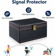 thumbnail image 3 of Caja De Seguridad Para Llave De Coche Sin Llave, Caja De Jaula Protección De Llave Sin Contacto La Caja Antirrobo Go Pu Sin Llave Bloquea La Señal Rfid Y NFC Del Llavero Fob, 3 of 5
