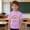 Purple, variant on 100 Days Smarter T-Shirt for Boys, Pink 100th Day of School Shirt, Kids Soft Cotton Rainbow Graphic Tee,Size 7 T