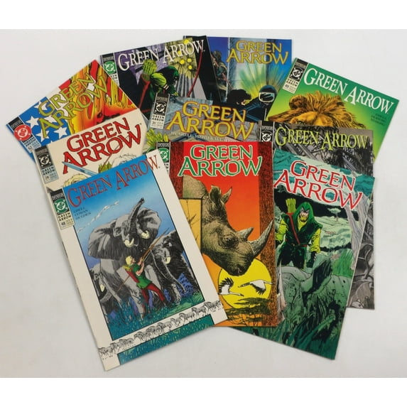 Green Arrow (published 1990-1999) Value Bundle - 10-Pack of Comic Books - DC Comics Superheroes