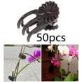 thumbnail image 1 of 50 Pieces Orchid Clips Garden Plant Clips Flower Orchid Stem Clips Brown, 1 of 10
