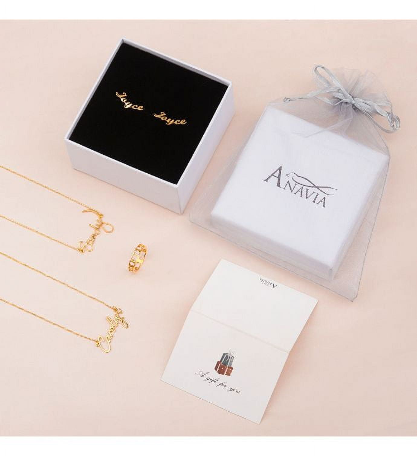 Anavia - Dainty Gold Ring - Coordinate Ring Custom - Stacking Ring -Anniversary Ring - Roman Numerals Ring - Personalized Rings for Women
