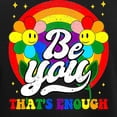 thumbnail image 3 of CafePress - Be You Pride Lgbtq Gay Lgbt Ally Rainbow Retro Vi Men's Long Sleeve T Shirt - Long Sleeve Dark T-Shirt, 3 of 4