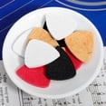 thumbnail image 4 of KAKOWELY 10 Pcs Assorted Color Felt Picks Guitar Picks Plectrums for Ukulele,1.18"X0.98"X0.16", 4 of 4