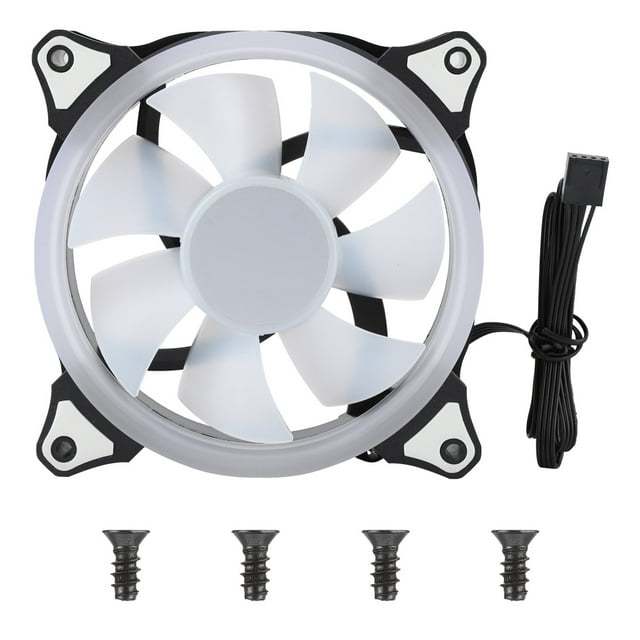 Ventilador de refrigeración de aire silencioso Ormromra con luz de Color deslumbrante PWM 12cm