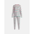 thumbnail image 4 of Jaclyn Women's and Women's Plus Holiday Graphic Sleep Tee and Jogger Pants Pajama Set, 2-Piece, Sizes XS-3X, 4 of 4