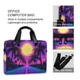 thumbnail image 4 of FORMRS 16" Laptop Bag Carrying Sleeve Case with Handle Travel Shoulder Briefcase, Purple Neon Road, 4 of 8
