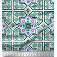 thumbnail image 1 of Soimoi Rayon Fabric Floral & Damask Patchwork Printed Fabric 1 Yard 42 Inch Wide, 1 of 3