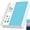 Blue, variant on FOCUS DAY A5 Spiral Notebook, 300 Pages College Ruled Notebook, 100GSM Thick Paper, PVC Waterproof Cover, Transparent Inner Pocket, 5.7" x 8.3", Hardcover Journal Notebook for School Office Home