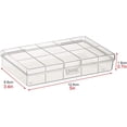 thumbnail image 5 of Gebildet 6pcs Plastic Transparent Storage Case Accessory Parts Storage Box for Tiny Bead, Herbs, Pills and Other Small Items, 5 of 5
