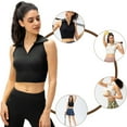 thumbnail image 7 of EFINNY Women's Tight Yoga Tank Top Spring Summer High Waist Fitness Running Sports Vest, 7 of 7