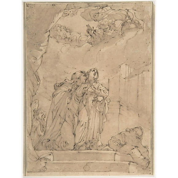 The Presentation of the Virgin Mary in the Temple Poster Print by Ubaldo Gandolfi (Italian, San Matteo della Decima 1728 �1781 Ravenna) (18 x 24)