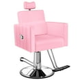 thumbnail image 2 of Baasha Reclining Salon Chair for Hair Stylist, Barber Chair All Purpose Styling Chair with Heavy Duty Hydraulic Pump, Reclining Barber Chair Spa Equipment - Pink, 2 of 8