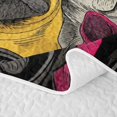 thumbnail image 5 of Homewish French Bulldog Dog Bed Spread Queen,Pet Themed Queen Coverlet Set,Pink Yellow Blue,3-Piece, 5 of 7