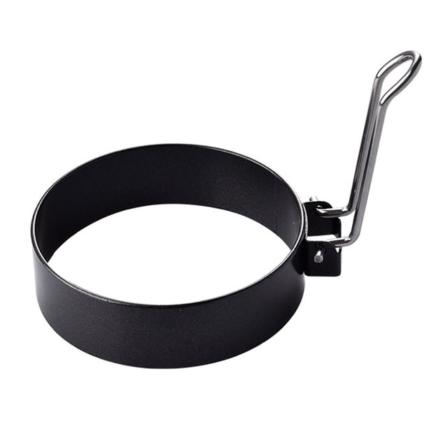 CAROOTU 2 Pcs Egg Ring Mold Cooker Rings Stainless Steel for Cooking Fried Shaping Kitchen