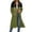 Green, variant on Women's Long Hoodie Jacket Casual Color Blocked Long Sleeve Coats Drawstring Zip Up Hooded Cardigan with Pockets