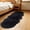 #2 Upgraded - Extra Long - Black, variant on Dmlowu Extra Long Runner Rug for Hallways, Non-Slip Washable Bedroom Rug, Fluffy Plush Solid Color Area Rug for Living Room Hallway, "19.6 x 70.8"
