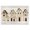 Rustic Houses Village, variant on Stupell Industries Rustic Lodge Varied Neighborhood Houses Black Framed Giclee Art, 14 x 11, by Ziwei Li
