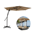 thumbnail image 1 of Sombrilla Lateral Café Tipo Cantilever para Jardín y Terraza | Parasol Exterior con Base Cruzada, 1 of 9