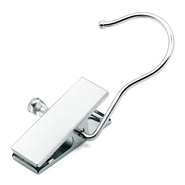 Coideal Ganchos para colgar botas, paquete de 8 ganchos para colgar ropa, organizador de ropa portátil de acero inoxidable, soporte para pantalones para armario de viaje, toalla (plateado)