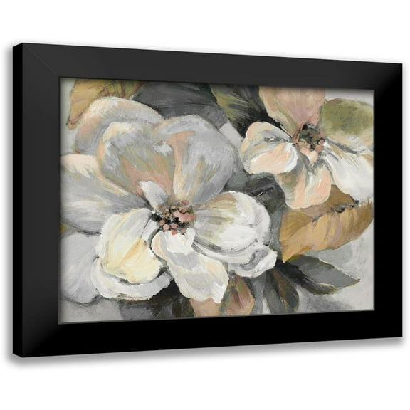 Loreth, Lanie 14x12 Black Modern Framed Museum Art Print Titled - Endless Neutral Blossom II
