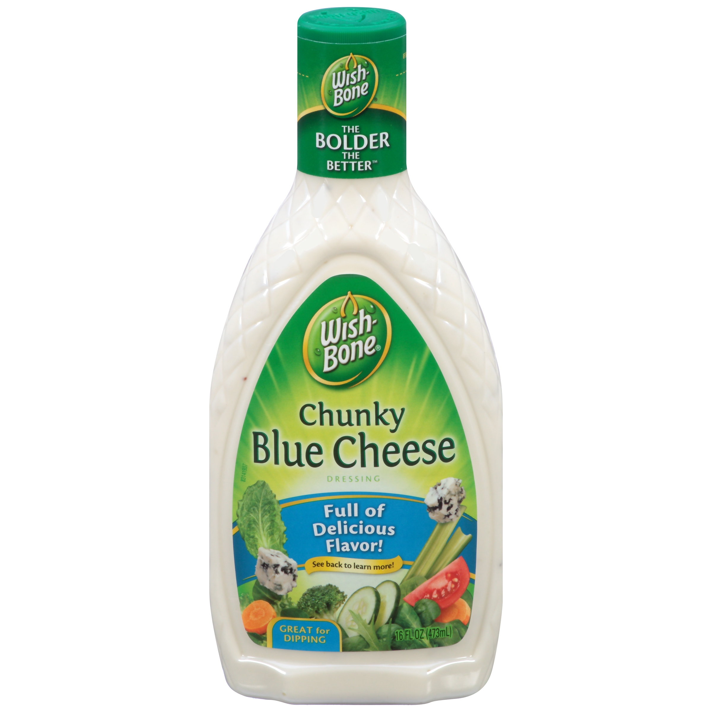 Wish-Bone Chunky Blue Cheese Salad Dressing 16 fl. oz. Bottle