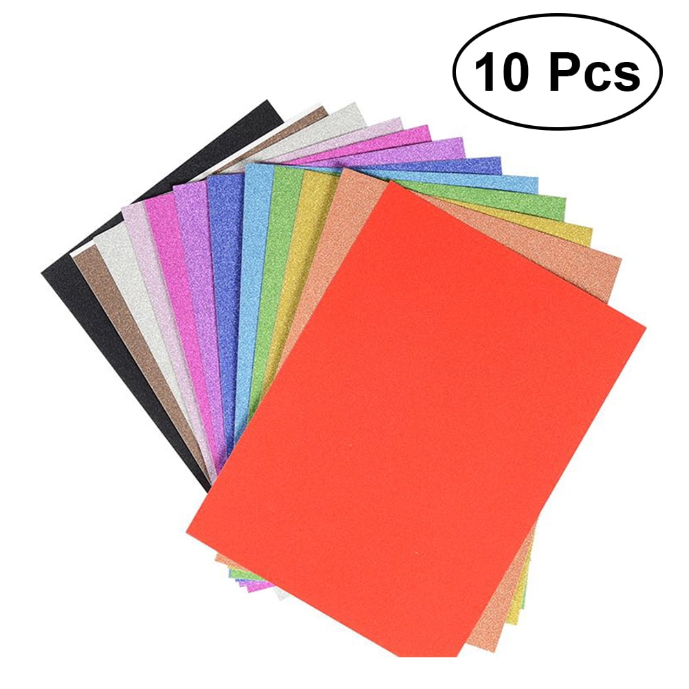 10pcs Adhesive Back Felt Sheets Fabric Sheets Self-Adhesive Durable  Multi-purpose for Art Making DIY Craft (Random Color)