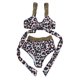 thumbnail image 2 of Gibobby Conjunto de Bikini para Mujer Bikini para mujer Estampado de leopardo Traje de baño de cintura alta Cubierta del vientre Lentejuelas Banda elásti(A,G), 2 of 5