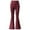 Wine, variant on FYEGRE Girl's Leggings Cross High Waisted Flare Pants Yoga Bootcut Pants Solid Color Full Length Bell Bottoms Black 9-10 Years