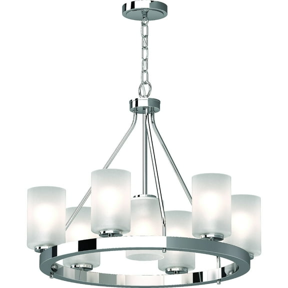 Volume Lighting Emery 7-Light Indoor Chrome Hanging Chandelier