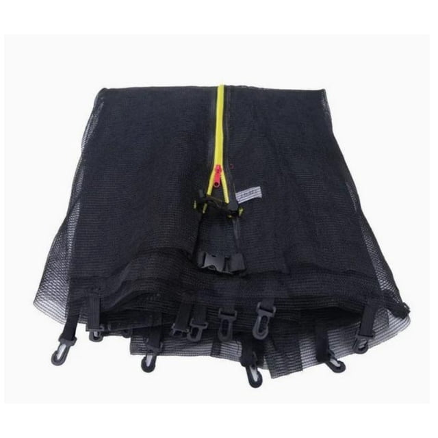 Trampoline Safety Net Protective Trampoline Net with Zipper Enclosure Breathable Nylon Netting Replacement for Round Frame Trampolines