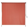 thumbnail image 3 of Coolaroo 6' x 6' Outdoor UV Blocking Cordless Solar Roller Shade Blind, Terracotta, 3 of 8