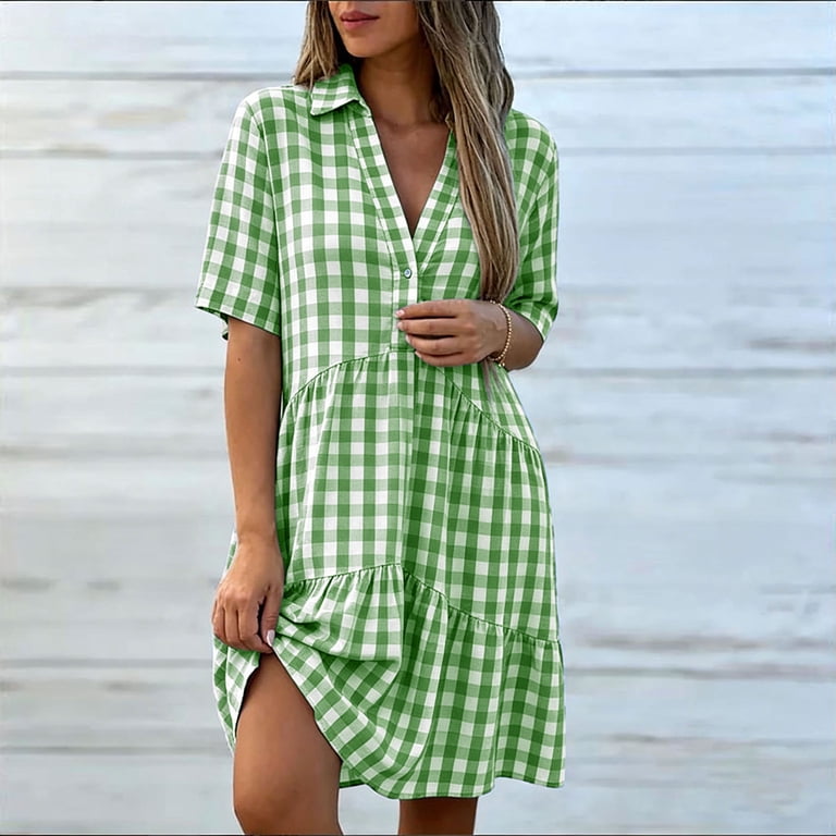ladies smock dress womens flounce sleeves ruffle hem short sleeve a 97% Rayon of Bamboo Jilma - Batakari Maxi Dress|Fugu