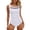 White #017, variant on One Piece Swimsuit Women Tummy Control 2026 Modest Mesh Scoop Neck Slimming Full Coverage Bathing Suit Swimwear Beach Hot Pink S