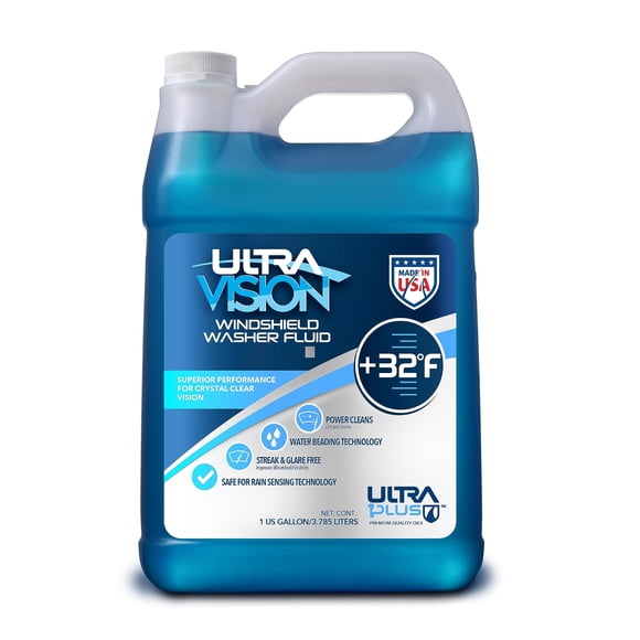 Líquido limpiaparabrisas UltraVision +32 °F para todo tipo de clima, 3,78 L